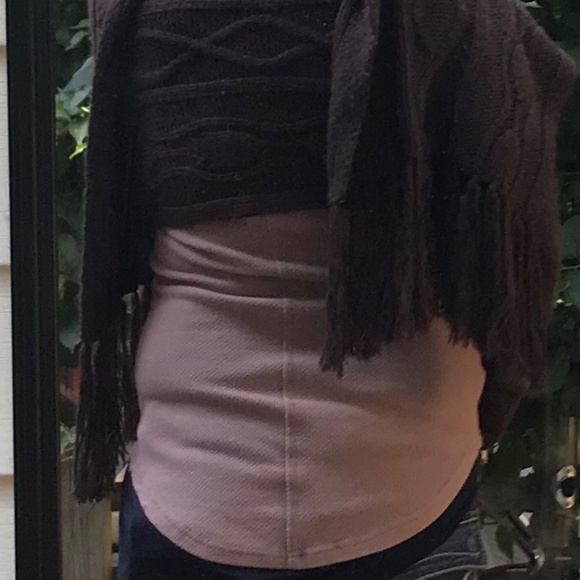 MODA international cable knit sweater/wrap - Picture 4 of 13